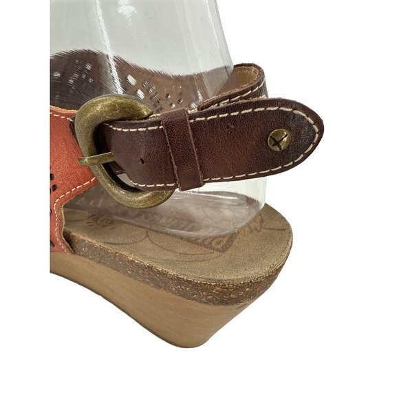 Pikolinos Benissa 868-9342 Womens Leather‎ Peep-Toe Wedge Sandals Size 10 - Picture 4 of 9